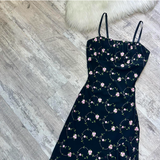 Niulatu Spaghetti Strap Sheath Beaded Chiffon Short Prom Dresses, Vintage Black Homecoming Dresses HZ1026