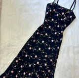 Niulatu Spaghetti Strap Sheath Beaded Chiffon Short Prom Dresses, Vintage Black Homecoming Dresses HZ1026