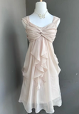 Niulatu Sheath Chiffon Short Prom Dresses, Sleeveless Homecoming Dresses Birthday Dresses HZ1026