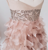 Niulatu Spaghetti Strap Bodycon Short Prom Dresses, Sleeveless Homecoming Dresses Pink Birthday Dresses HZ1026