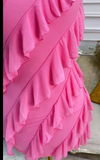Niulatu Strapless Sheath Chiffon Short Prom Dresses, Pink Homecoming Dresses Birthday Dresses HZ1026