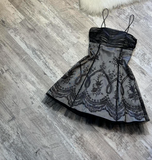 Niulatu A-line Tulle Short Prom Dresses, Grey Homecoming Dresses, Spaghetti Strap Birthday Dresses HZ1026