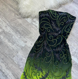 Niulatu Strapless Mermaid Beaded Chiffon Short Prom Dresses, Green Birthday Dresses HZ1026