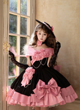 Niulatu Ball Gown Satin Off-the-shoulder Birthday Dresses Pink Lolita Dresses HZ1026