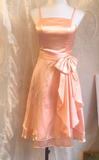 Niulatu Spaghetti Strap Sheath Short Prom Dresses, Coral Homecoming Dresses HZ1026