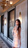 Niulatu Spaghetti Strap Sheath Satin Short Prom Dresses, Off-White Homecoming Dresses HZ1026