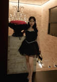 Niulatu Strapless A-Line Birthday Dresses, Black Homecoming Dresses HZ1026