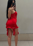 Niulatu Strapless Bodycon Satin Short Prom Dresses, Burgundy Homecoming Dresses HZ1026