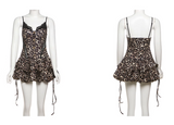 Niulatu Print Homecoming Dresses Spaghetti Straps Sexy Birthday Dresses HZ1026