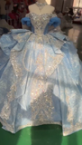 Niulatu Ball Gown Off-the-Shoulder Tulle Long Prom Dresses Appliqu¨¦ Beading Blue Quinceanera Dresses Sweet 16 Dresses HZ1026