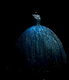 Niulatu Spaghetti Strap Ball Gown Blue Long Prom Dresses Tulle Applique Blue Quincea?a DResses Sweet 16 Dress HZ1026