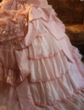 Niulatu Strapless Ball Gown Pink Long Prom Dresses Lace Pink Quinceanera Dresses Sweet 16 Dress HZ1026