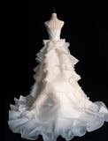 Niulatu Strapless Mermaid Long Wedding Dress Sleeveless White Bridal Gown Satin Bride Dress HZ1026