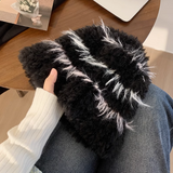 Niulatu style all-match warm plush bucket hat HZ1108