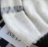 Niulatu Isle Vintage Contrast Cardigan Sweater HZ1108