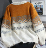 Niulatu Isle Vintage Contrast Cardigan Sweater HZ1108