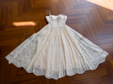 Niulatu A-line Tulle Short Formal Dress, Apricot Homecoming Dress HZ1108