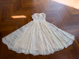 Niulatu A-line Tulle Short Formal Dress, Apricot Homecoming Dress HZ1108
