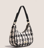 Niulatu woolen crescent bag shoulder messenger bag HZ1108