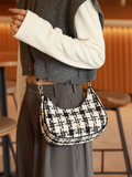 Niulatu woolen crescent bag shoulder messenger bag HZ1108
