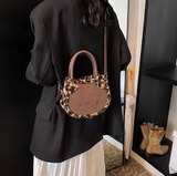 Niulatu print plush patchwork tote bag crossbody bag HZ1108