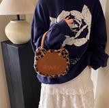 Niulatu print plush patchwork tote bag crossbody bag HZ1108