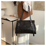 Niulatu texture large capacity commuter shoulder bag HZ1108