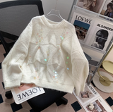 Niulatu sequined knitted sweater HZ1108