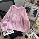 Niulatu sequined knitted sweater HZ1108