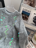 Niulatu sequined knitted sweater HZ1108