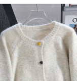Niulatu button simple knitted cardigan HZ1108