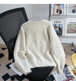 Niulatu button simple knitted cardigan HZ1108