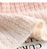 Niulatu Lace-up Gradient Color Age-Reducing Knitted Sweater HZ1108