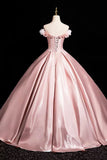 Niulatu A-Line Off Shoulder Satin Long Prom Dress, Beautiful A-Line Off the Shoulder Party Dress HZ1026
