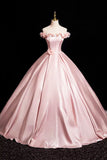 Niulatu A-Line Off Shoulder Satin Long Prom Dress, Beautiful A-Line Off the Shoulder Party Dress HZ1026