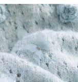 Niulatu Sequined 3D Flower Knitted Sweater HZ1108