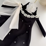 Niulatu A-line beaded Halter Short Prom Dress,Homecoming Dress HZ1108