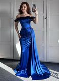 Niulatu Off The Shoulder Mermaid Evening Dress Formal Prom Dress HZ1007