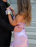 Niulatu Satin Long Prom Dress Evening Dress HZ1007