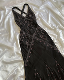 Niulatu Chiffon Beaded Evening Dress Classy Backless Mermaid Prom Dress HZ1007