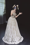 Niulatu Off-the-shoulder A-Line Wedding Dress Tulle Bridal Dress Lace Applique Bridal Gown HZ1031