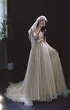 Niulatu Ball Gown Tulle Wedding Dress Strapless Applique Bridal Gown with Veil HZ1031
