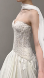Niulatu Sweetheart Neck Two-Piece Luxury Wedding Dresses Elegant Applique Sleeveless Bridal Gowns HZ1026