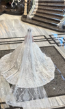 Niulatu Strapless Ball Gown Tulle Luxury Wedding Dresses Applique White Bridal Gowns HZ1026