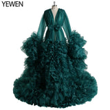 Niulatu Maternity Photography Prop Pregnancy Dress for Photo Shooting Organza Ruffle Pregnant Women Dresses Maxi Maternity HZ1007