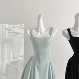 Sweet and niche summer temperament high waist design dress HZ1214