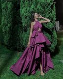 Niulatu A-line Evening Dress Purple Gala Dress HZ1007