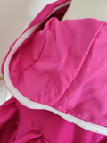 Niulatu A line Strapless Hot Pink Satin Short Homecoming Dresses Birthday Outfits SD230