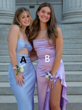 Niulatu Satin Long Prom Dress Evening Dress HZ1007