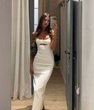 Niulatu Spaghetti Straps Long Evening Dress Formal Dress HZ1007